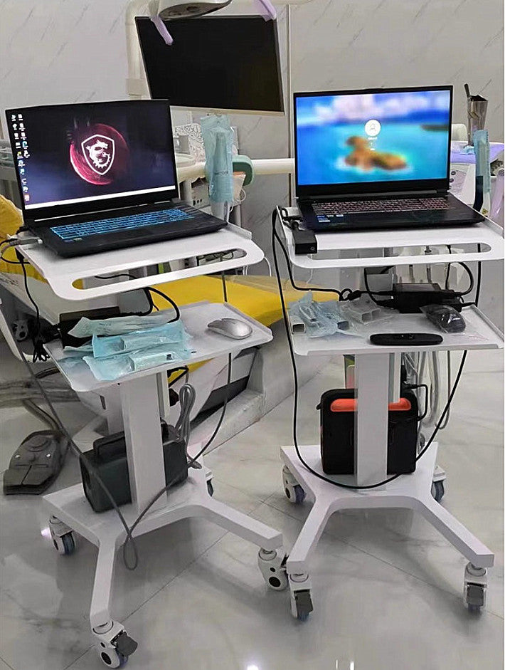 Dental Cart Trolley for Intraoral Scanner Computer Dentist Practice Trolley Cart