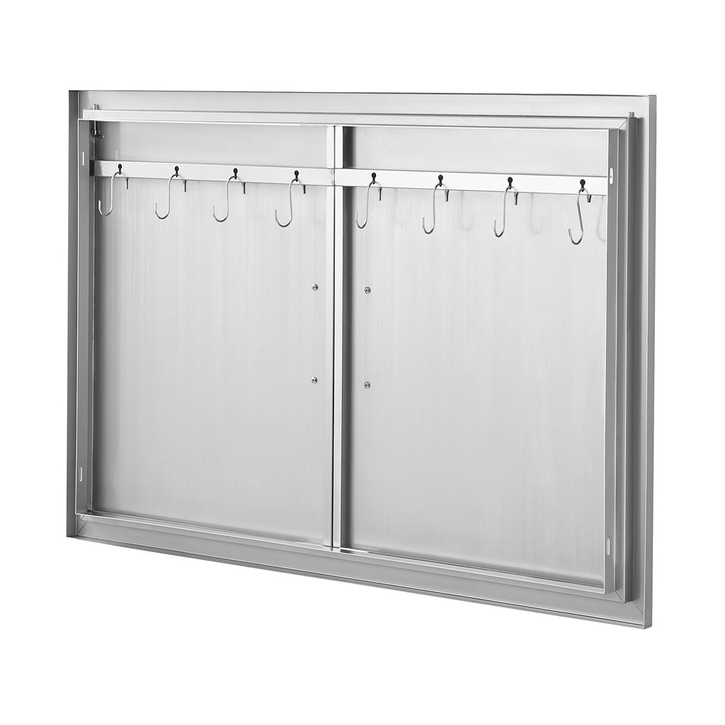 990x660 mm Outdoor BBQ Island Access Door Stainless Steel Kitchen Panel