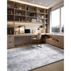 Indoor Plush Area Rug 2.74 x 3.66m Soft Carpet for Living Room Decor