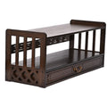 Meditation Altar Table for Spiritual Puja Table with Drawer Bamboo Furniture