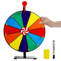 12" Spinning Prize Wheel 12 Slots Tabletop Spinner for Trade Show Carnival Party