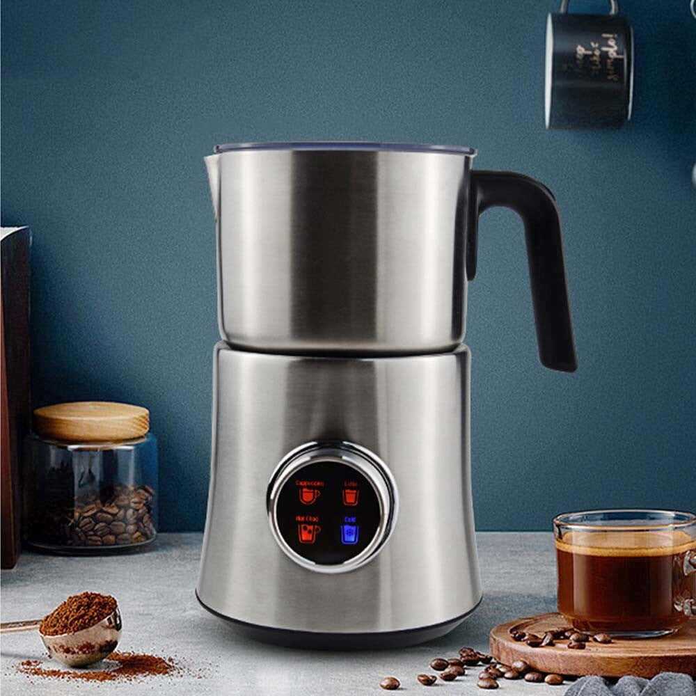 900ML Electric Milk Steamer and Frother Hot and Cold Foam Maker and Milk Warmer