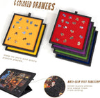 1500 PC Tilting Puzzle Board with 2-in-1 Designed Stand Cover Felt Mat Plateau