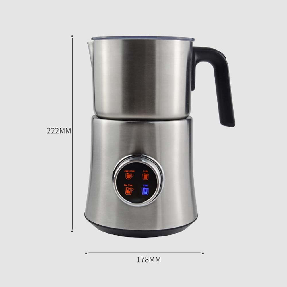 900ML Electric Milk Steamer and Frother Hot and Cold Foam Maker and Milk Warmer