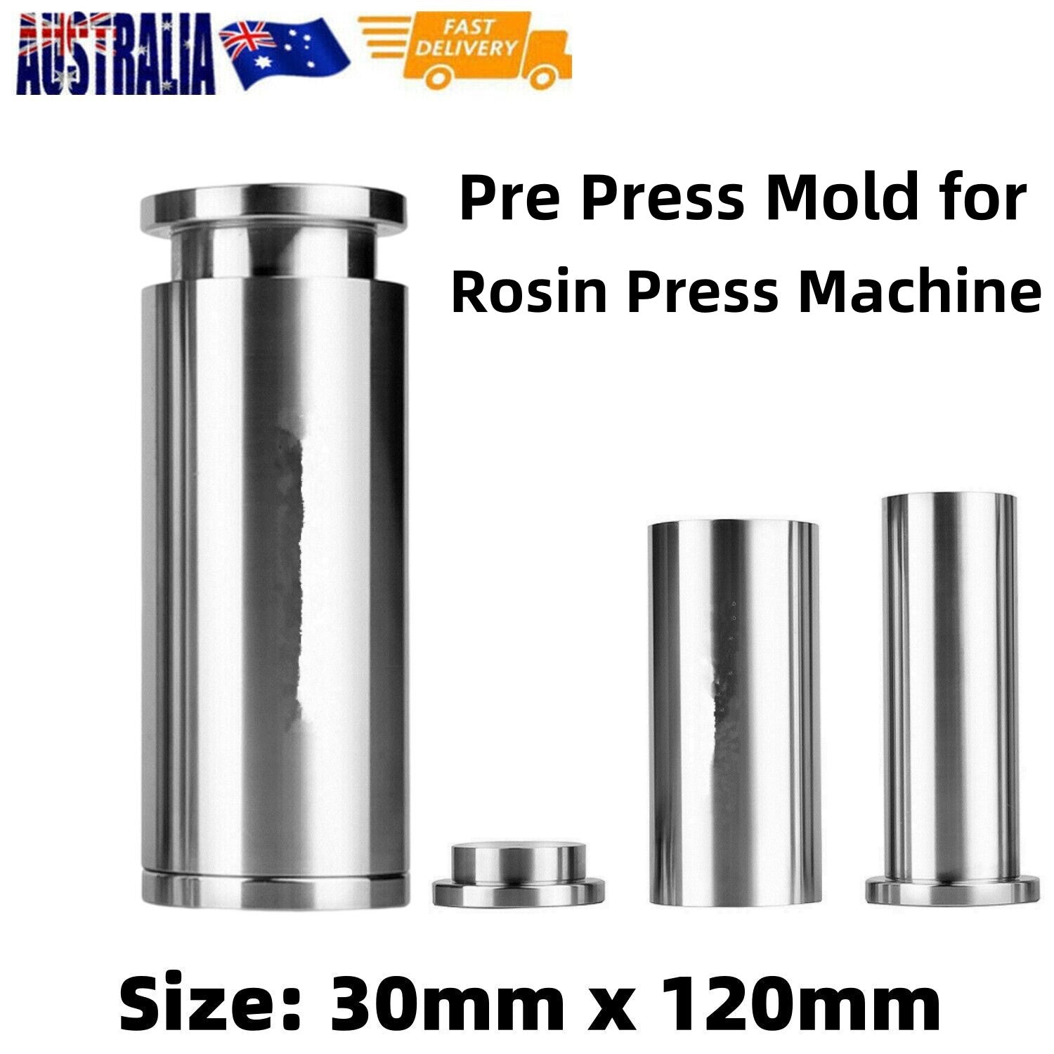 Press Mold Cylindrical Flower Pre Press Mold 30mm Food Grade Aluminum