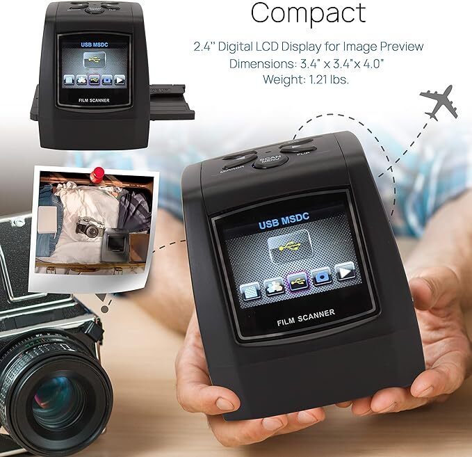 Film Scanner 35mm 135mm Slide Digital Film Converter Negative Photo Scanner AU