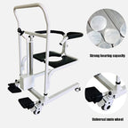Transfer Lift Chair for Elderly Height Adjustable Electric Wheelchair 180° Split