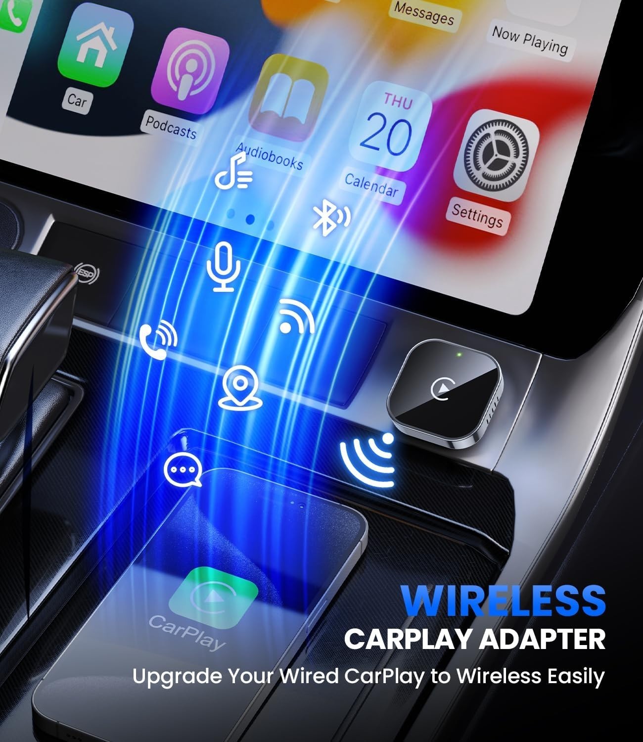 Wireless CarPlay Adapter USB for iPhone Apple – Plug & Play Car Dongle AU
