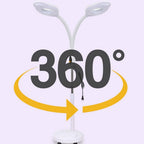 16x Magnifying Glass w/ Light Flexible Gooseneck Magnifying Floor Lamp LED light