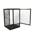 Aluminum Alloy Reptile Enclosure Lizard Insect Mesh Cage Black 42*42*66cm AU
