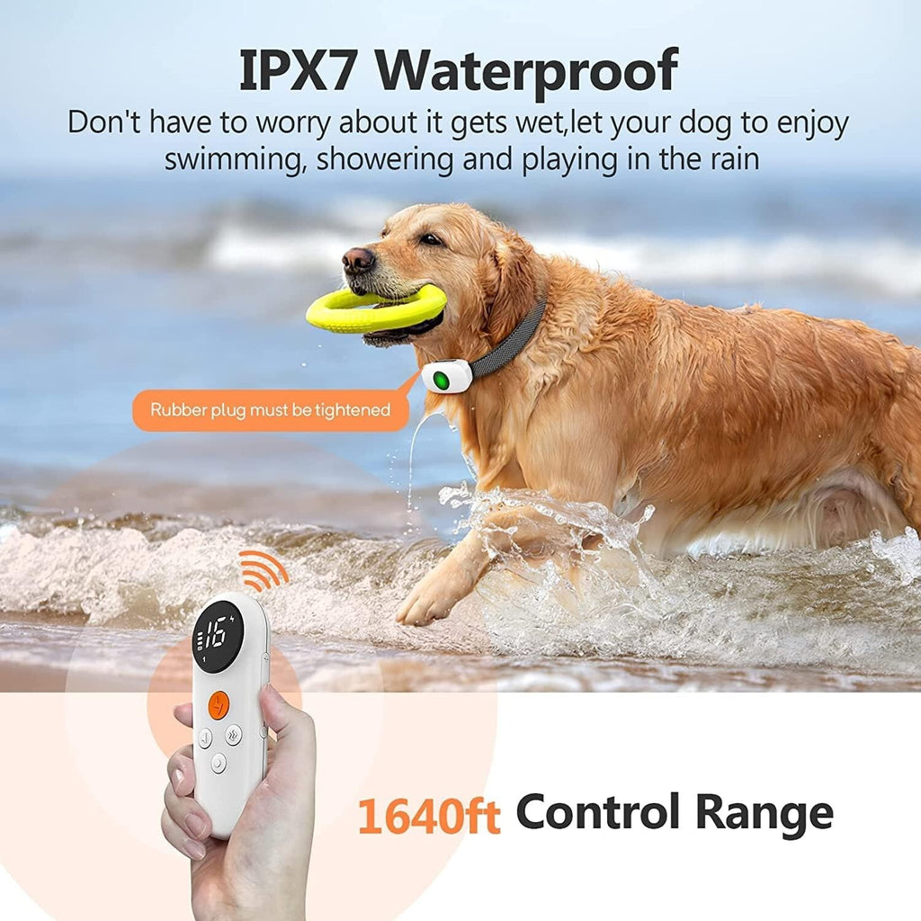 Anti Bark Pet Dog Training Collar Remote Control Obedience Collar E-Collar USB