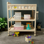 Baby Changing Table Portable Infant Diaper Changing Table with Storage Shelf