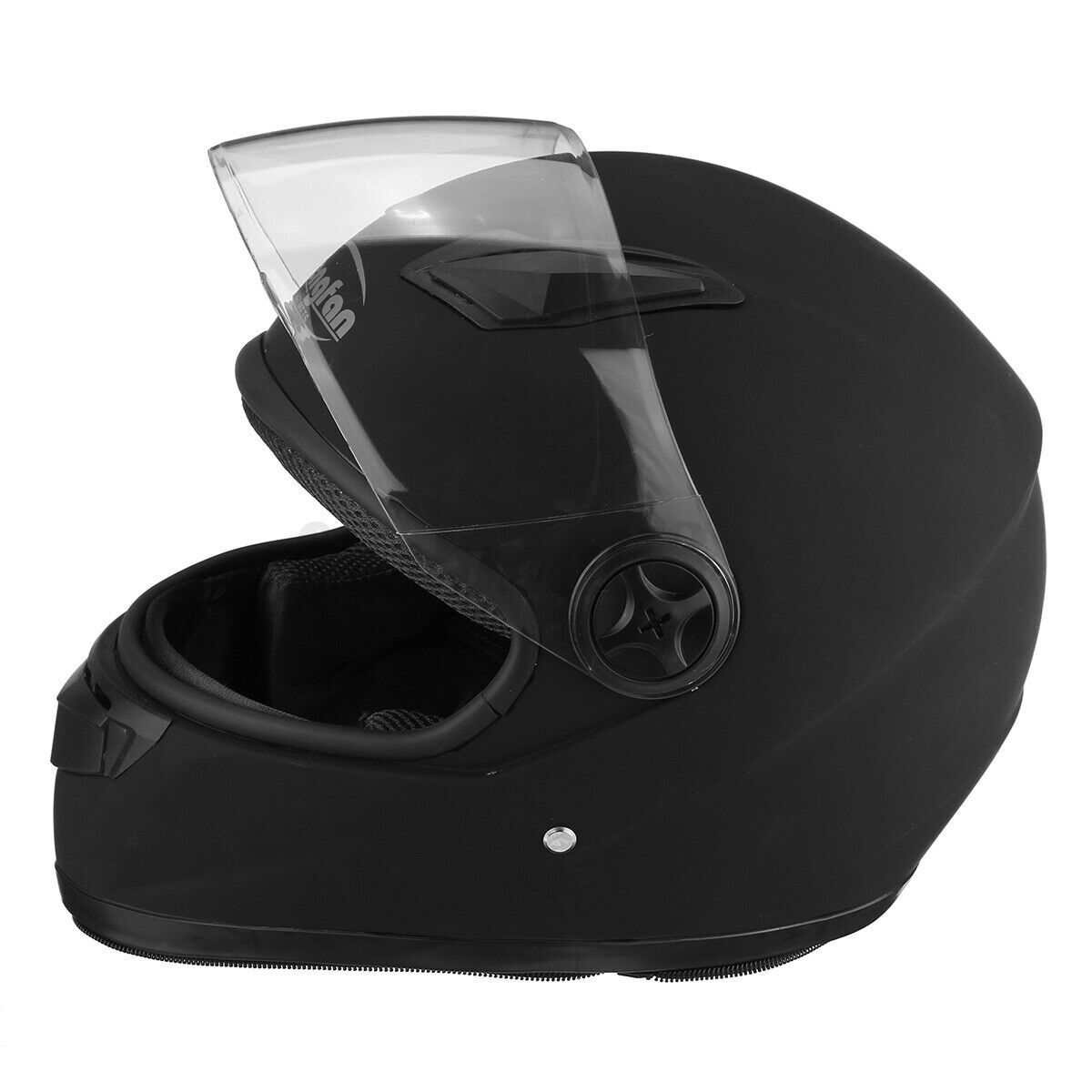 Adjustable Motorcycle Street Bike Helmet Black Full Face Motorbike Helmets Visor