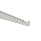 10x Slatwall Shelf Brackets Grooved Panel Display Hooks for Store or Supermarket