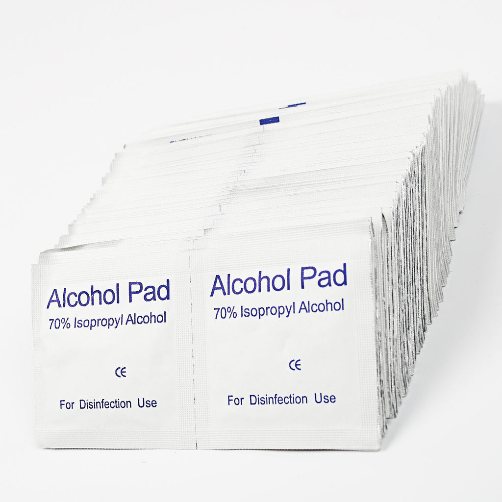 500Pcs 75% Alcohol Pad Antiseptic Swab Wipes Disposable Nail Cleanser Skin Prep
