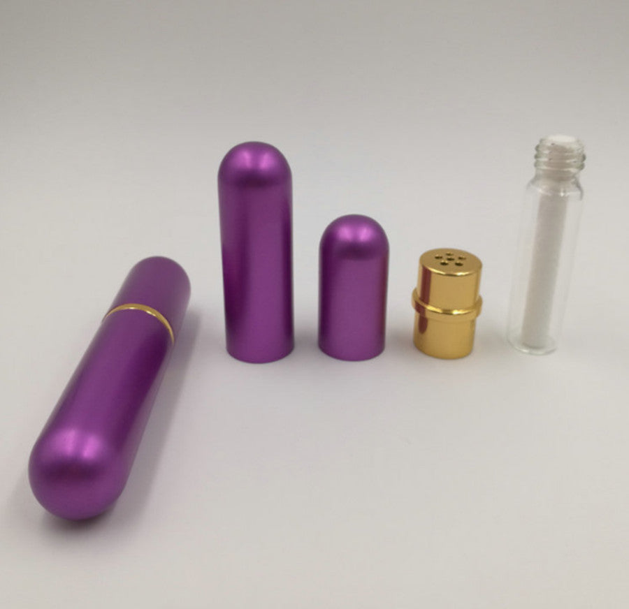8x Aluminum Nasal Inhaler Blanks Empty Tubes Essential Oil Aromatherapy Sticks