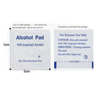 500Pcs 75% Alcohol Pad Antiseptic Swab Wipes Disposable Nail Cleanser Skin Prep