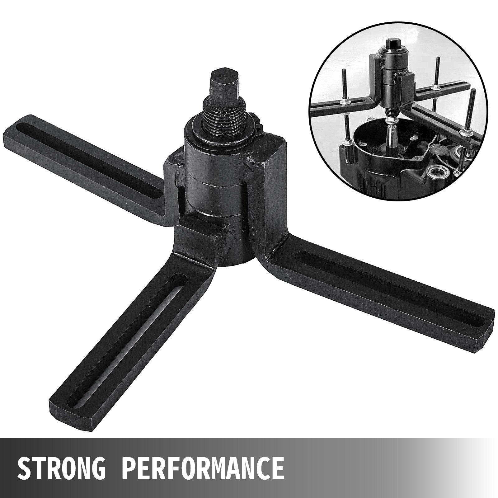 Heavy-Duty Motorcycle Crankcase Splitter & Separator Tool with Adjustable Arms