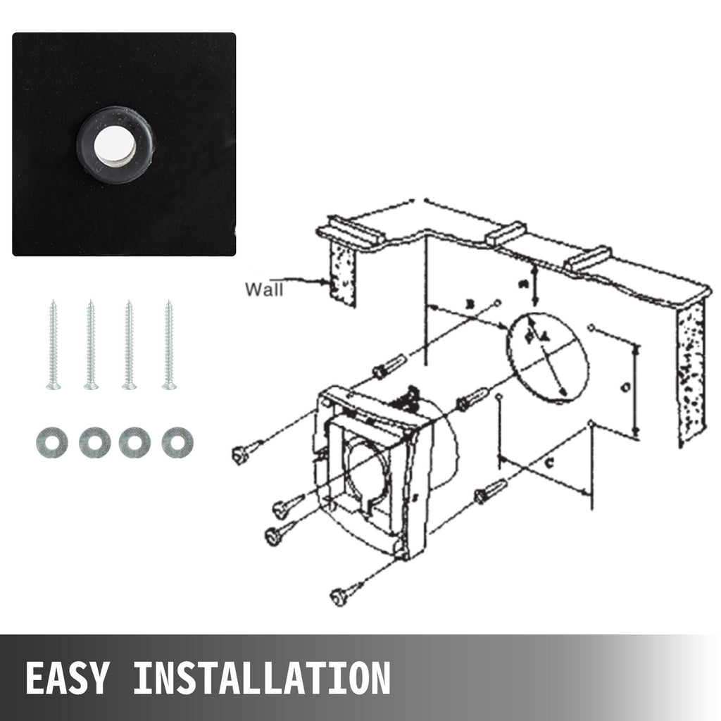 12" Metal Exhaust Fan, 150W, Quiet Operation for Commercial Use