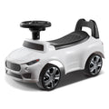 Toddler Push Ride-On Car with Music & Storage, Ages 1-3, White