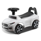 Toddler Push Ride-On Car with Music & Storage, Ages 1-3, White
