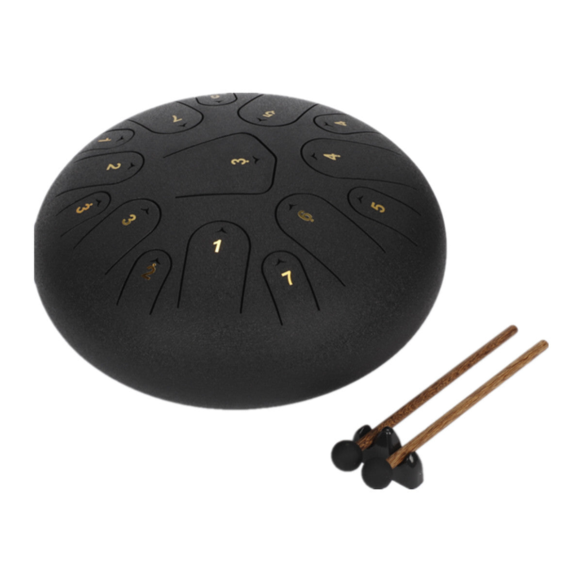 12" Handpan 15 Notes Steel Tongue Drum Percussion Instrument C Major Music