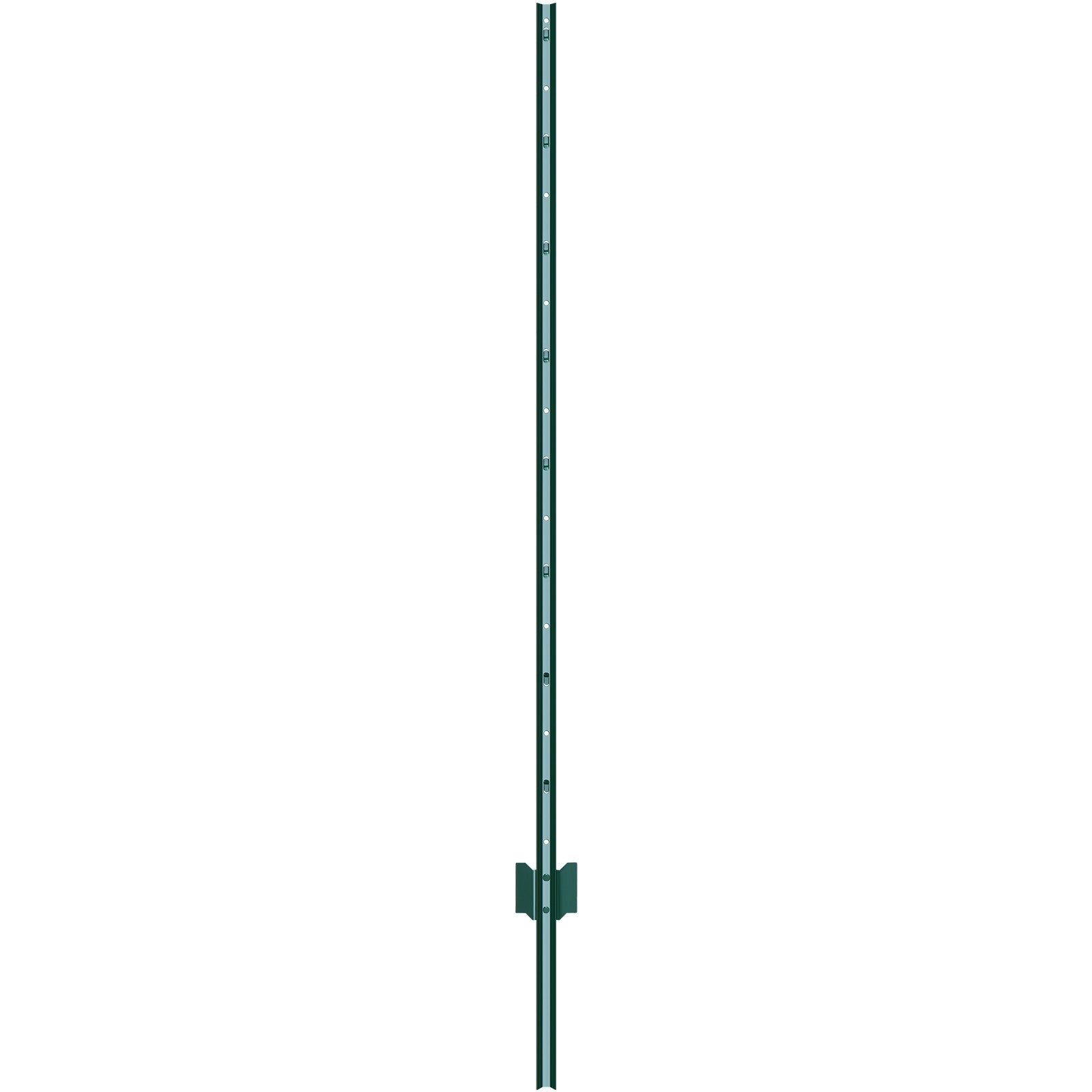 5 Ft U-Channel Metal Fence Posts, Set of 10, Durable Green