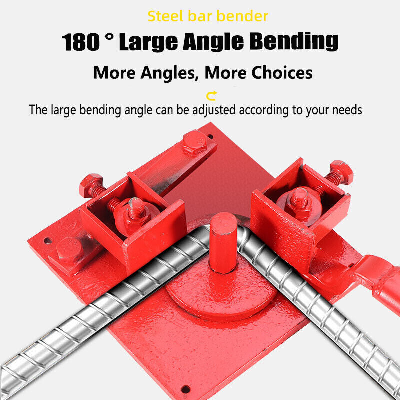 1-20MM Manual Metal Bender Machine For Steel Pipe Construction Building Tool AU