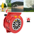 110DB Loud Hand Crank Siren Horn Portable Air Raid Horn Handheld Fire Alarm