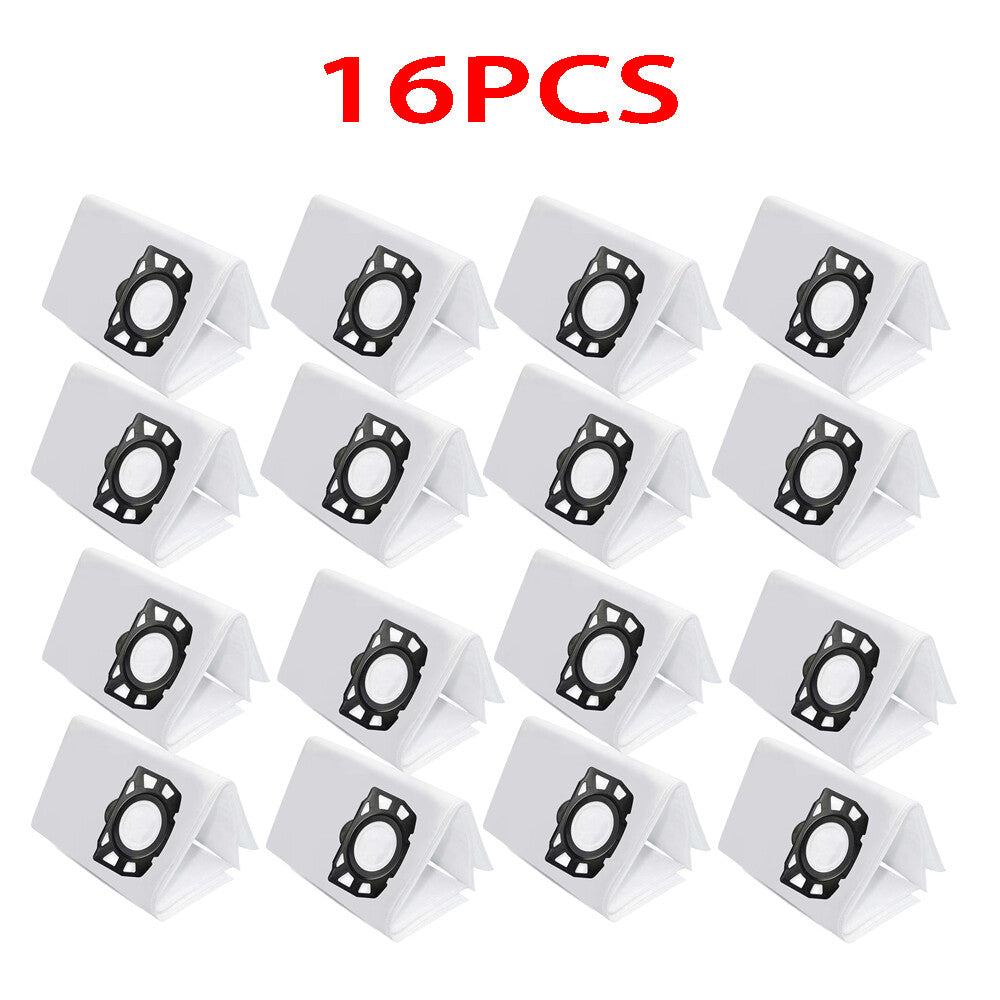 16Pcs Fleece Filter Dust Bags for Karcher MV4 MV5 MV6 WD4 WD5 WD6