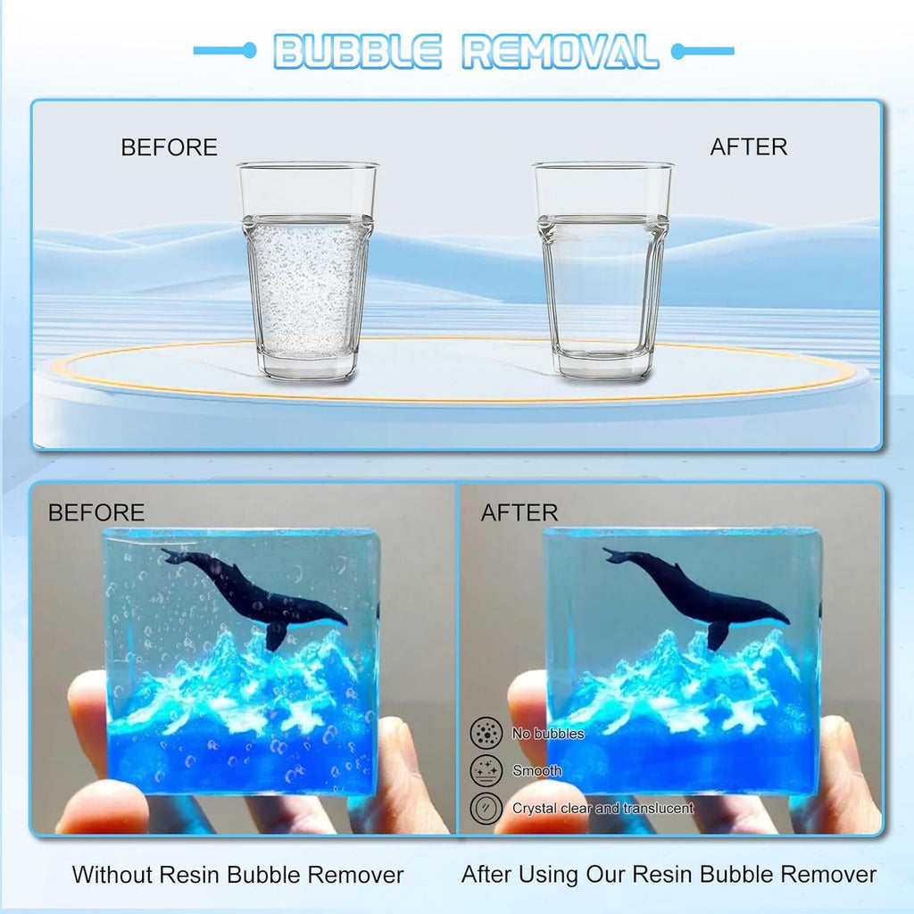 Upgraded Resin Bubble Remover 95kPa Vacuum Resin Machine for DIY Crafts Jewelry