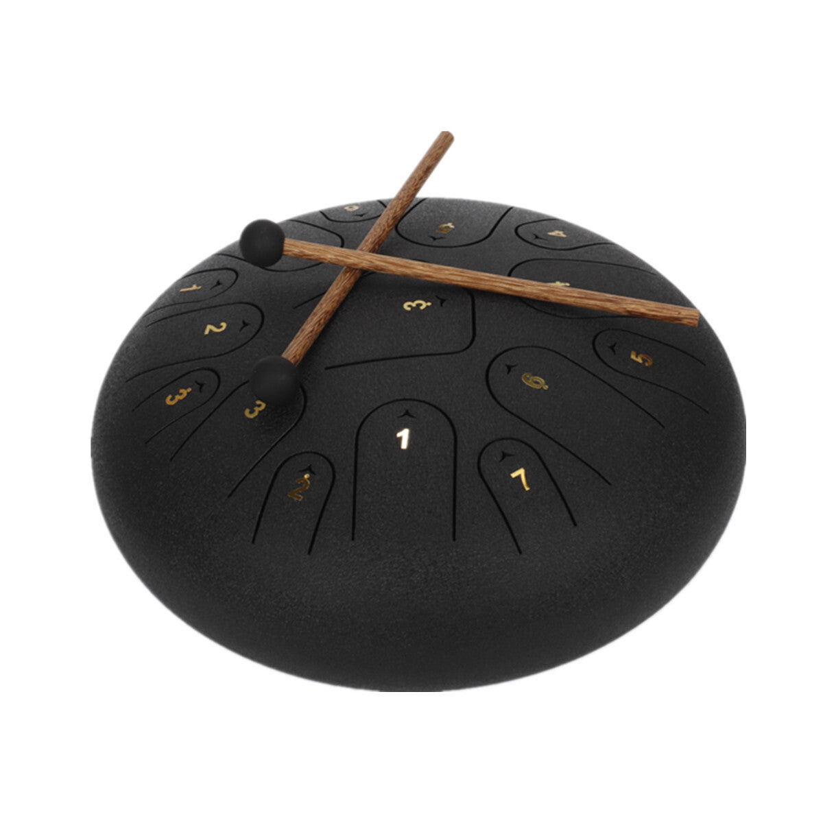 12" Handpan 15 Notes Steel Tongue Drum Percussion Instrument C Major Music
