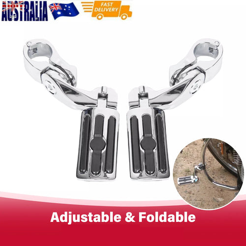 1-1/4" Motorcycle Highway Foot Pegs Pedal For Harley Touring Street Road Glide