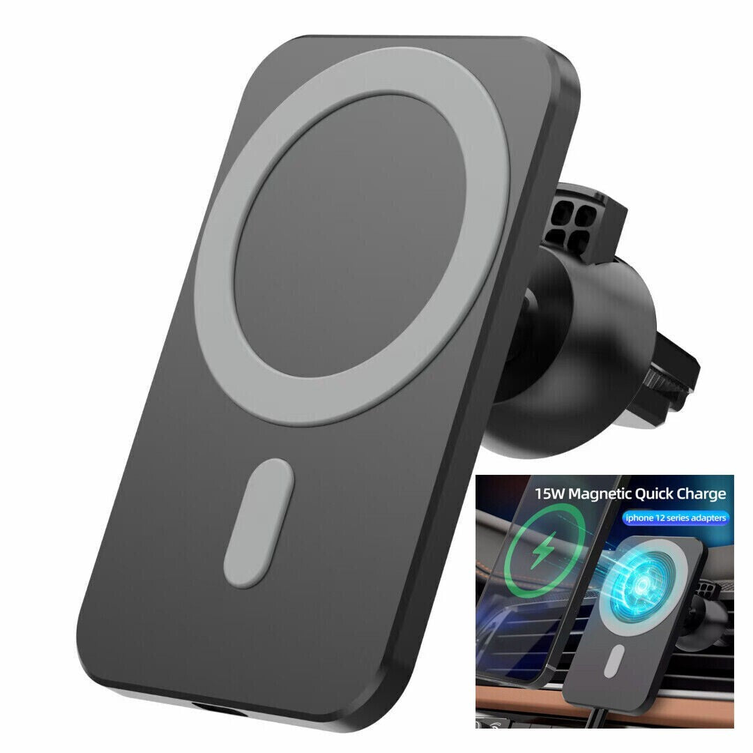 15W Magnetic Fast Wireless Magsafe Car Charger For iPhone 13 12 Pro Mini 11 AU