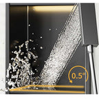 Stainless Steel Shower Niche 320x320mm Singel Shelf Wall-inserted Niche w/ Light