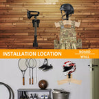 Helmet Holder Motorcycle Gear Rack Wall Mount Gloves Holder Gear Clothes Hanger