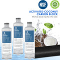 3Pcs Water Filter For Samsung DA97-17376B/HAF-QINS/EXP Fits SRF7500BB SRF7500SB