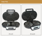 Electric Waffle Maker for Classic Heart Waffles Baking Non-Stick Breakfast Maker
