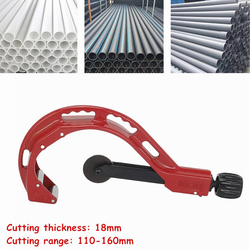 110-160mm Copper Tube Cutter Pipe Cutter PVC/PPR/PE Pipes Sewer Tubing Cutter