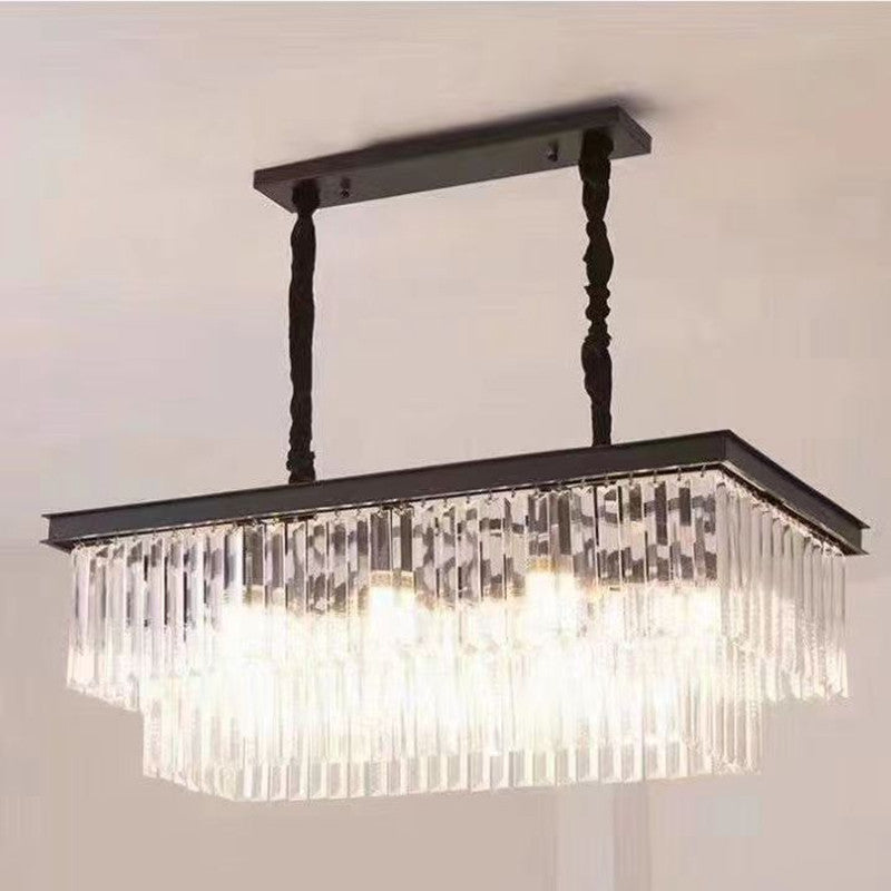 Luxury American Retro Crystal Pendant Lights Ceiling Light Deco Fixture 3 Colors