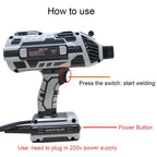 3000W Handheld Welding Machine Portable ARC Welder Gun Hand Held Welder Machine