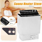6 KW Sauna Heater 220V Dry Sauna Stove Stainless Steel External Control Home SPA