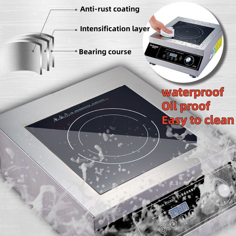 5000W Commercial Induction Cooktop Powerful Electric Countertop Induction Burner