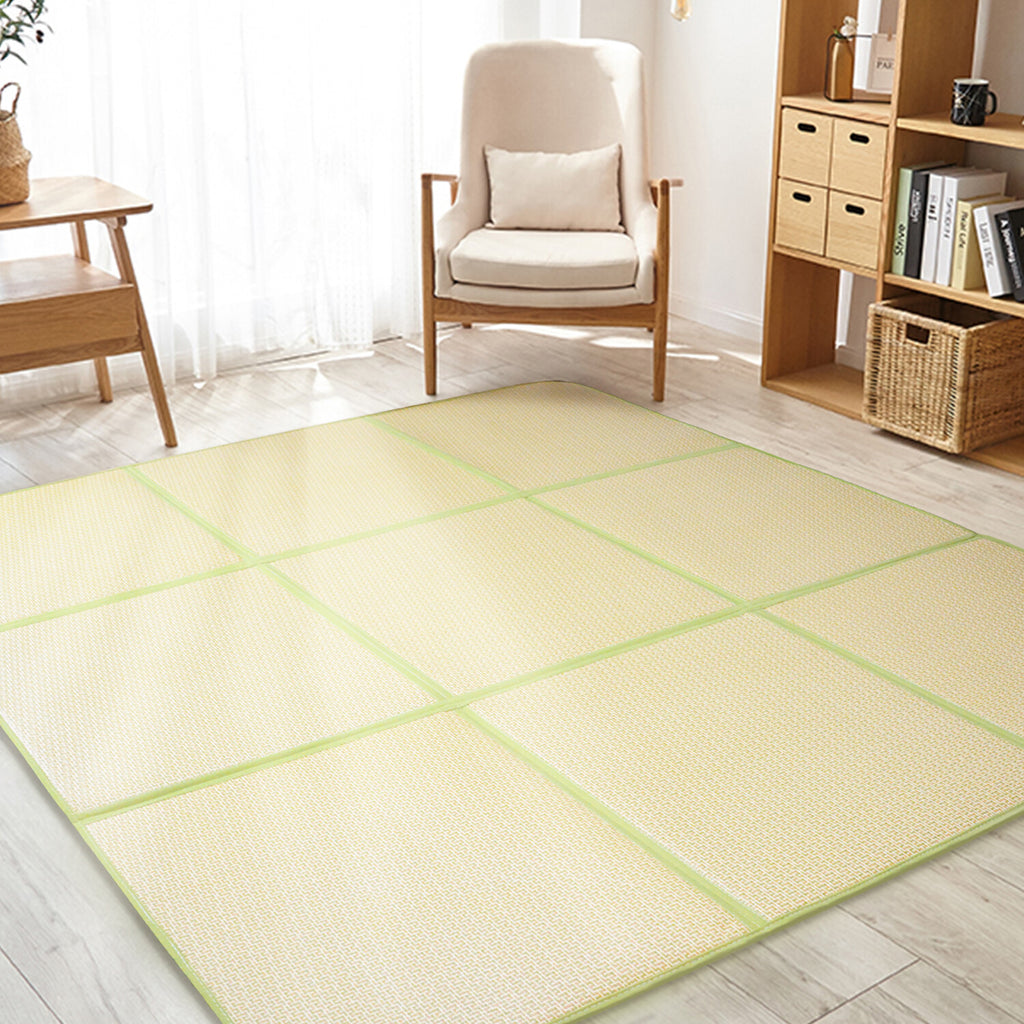 180*180cm Tatami Mat Rattan Japanese Floor Mat 1.2cm Thickness Large Area Rug