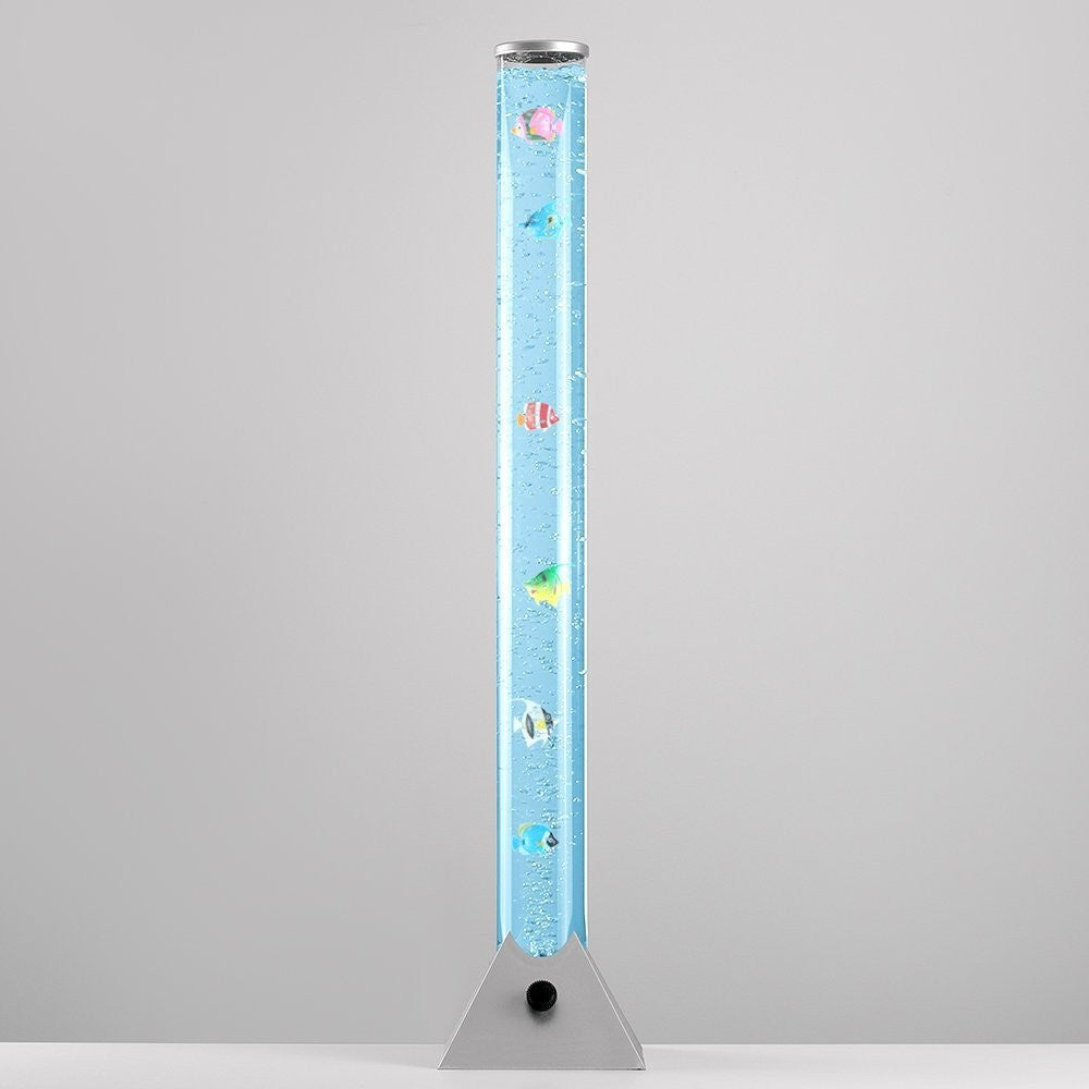 LED 7 Color Changing Aquarium Bubble Light Fish Floor Water Lamp Tower Tube AU