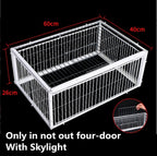 Birds Cage Small Animals Catch Trap Four Sides One Way Entrance Anti-Escape Slot
