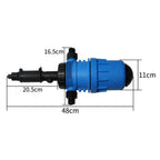 0.2%~2% Irrigation Fertilizer Injector Water Powered Automatic Dosing Pump