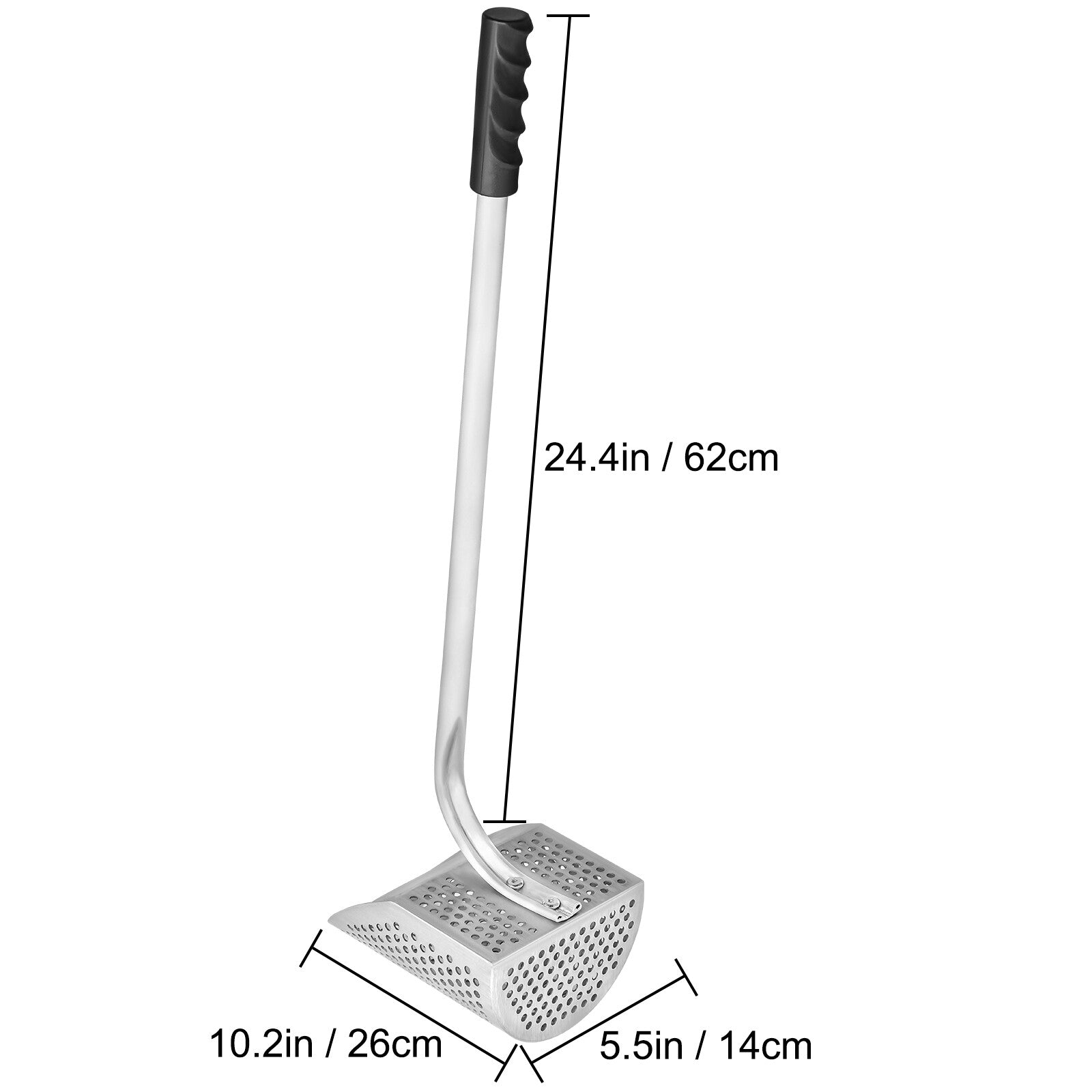 Stainless Steel Sand Scoop with Ergonomic Handle for Treasure Hunting