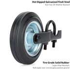 6" Gate Wheel Caster for Metal Swing Gate with 1-5/8" Thru 2" Gate Frames Wheel
