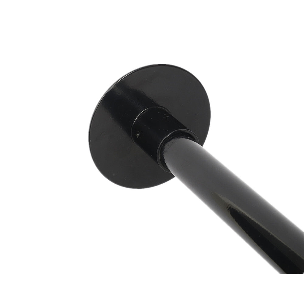 SUS304 Curved Shower Curtain Rod Black Stainless Steel 90-130cm Extendable AU